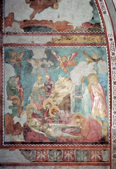 Il Compianto di Cristo, 1290-99 circa (affresco) da Giotto (c.1266-1337)