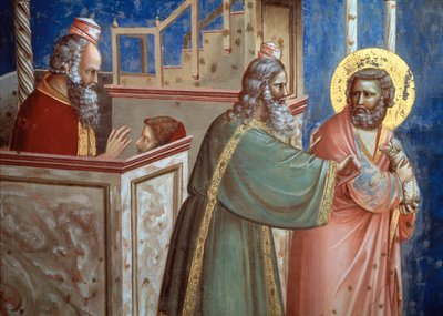 Il sacerdote che respinge Gioacchino venuto con un agnello per sacrificarlo (dettaglio) da Giotto (c.1266 1337)