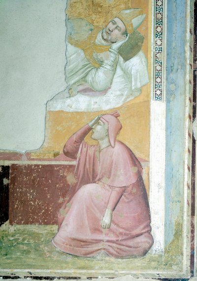 Apparizione di San Francesco al Vescovo Guido di Assisi (dettaglio) da Giotto (c.1266 1337)