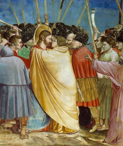 Il bacio di Giuda, (dettaglio) da Giotto (c.1266 1337)