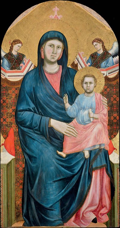 Madonna in trono col Bambino e due angeli da Giotto (c.1266 1337)