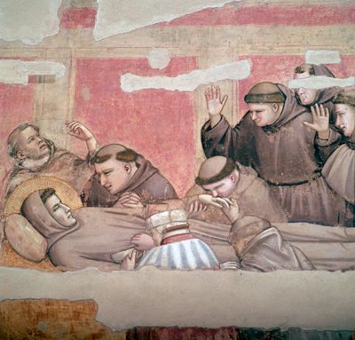 Rappresentazione della morte di San Francesco d