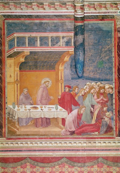 San Francesco predice la morte di un Cavaliere a Celano, c.1297-99 da Giotto di Bondone