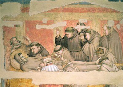 La morte di San Francesco, dalla Cappella Bardi (dettaglio) da Giotto di Bondone