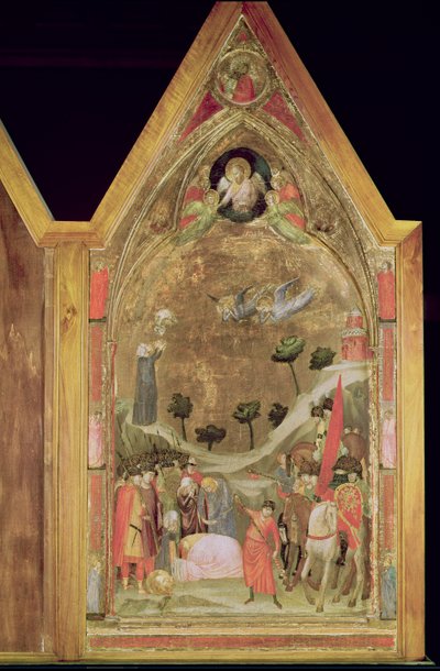 Il martirio di San Paolo, pannello destro del Trittico Stefaneschi, c.1320 da Giotto di Bondone