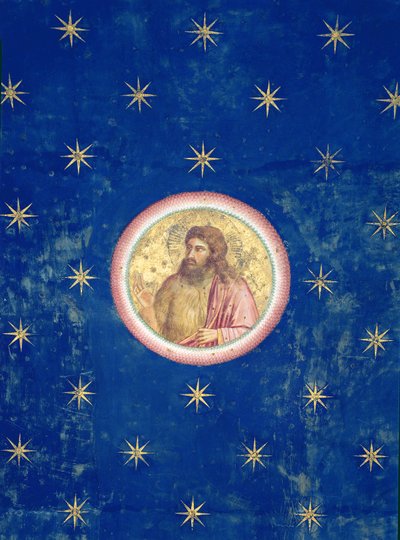 Il profeta Giovanni Battista, dalla volta del soffitto, c.1305 da Giotto di Bondone