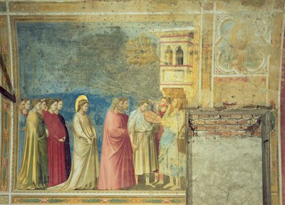 Il Corteo Nuziale della Vergine, c.1305 (post restauro) da Giotto di Bondone