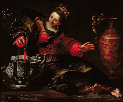 Circe che mesce il vino, c.1630 da Giovacchino Assereto