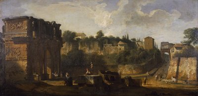 Veduta degli Archi di Costantino e di Tito, Roma da Giovani Paolo (attr. to) Panini