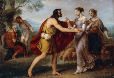 Incontro tra Giacobbe e Rachele da Giovanni Carnovali