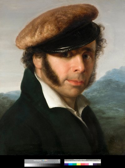 Ritratto del pittore italiano Pietro Ronzoni (1781-1862) dipinto da Giovanni Carnovali detto Piccio (1804-1873) 1825 Collezione privata da Giovanni (1804 1873) Carnovali