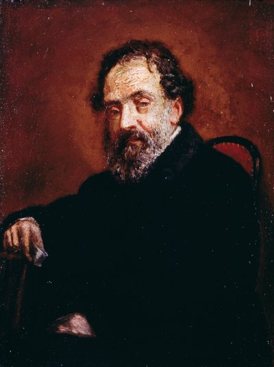 Ritratto del pittore Enrico Carlo Augusto Scuri (Bergamo) da Giovanni Carnovali
