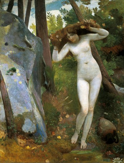 Alla fonte (dettaglio) da Giovanni Costa