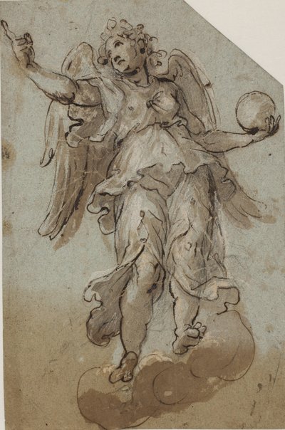 Angelo con un globo tra le nuvole da Giovanni Alberti