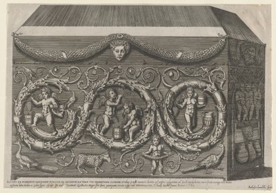 Speculum Romanae Magnificentiae: Sarcofago decorato con arabeschi da Giovanni Ambrogio Brambilla