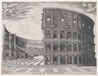 Speculum Romanae Magnificentiae: Il Colosseo, 1581 da Giovanni Ambrogio Brambilla