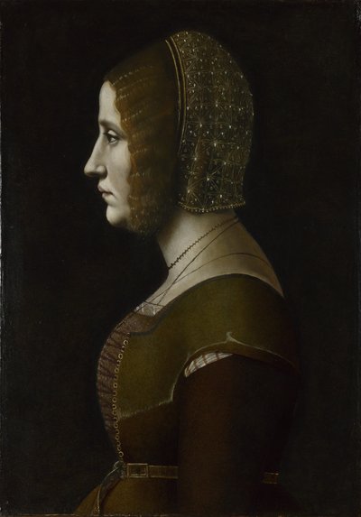 Ritratto di una donna di profilo, c. 1495 da Giovanni Ambrogio de Predis