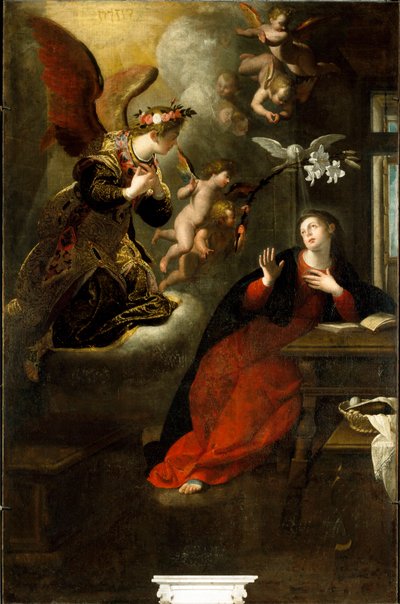 Annunciazione da Giovanni Andrea Ansaldo
