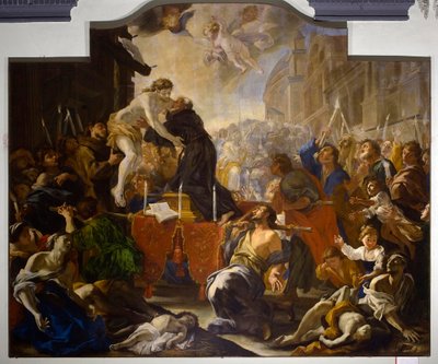Gesù crocifisso si stacca dalla croce da Giovanni Andrea Carlone