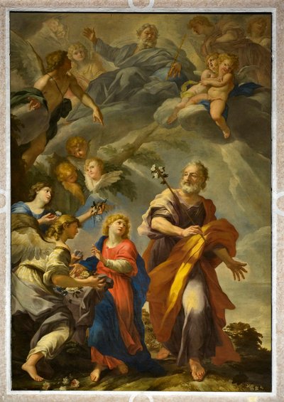 San Giuseppe con il bambino Gesù da Giovanni Andrea Carlone