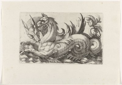 Due mostri marini da Giovanni Andrea Maglioli