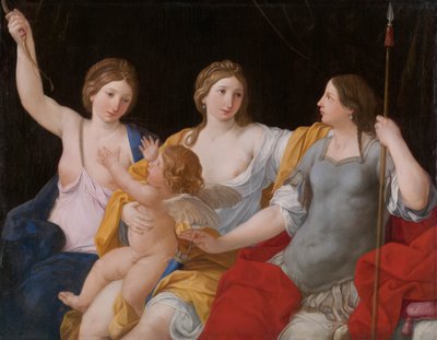 Venere, Giunone e Minerva, con Cupido da Giovanni Andrea Sirani