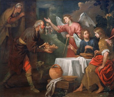 Abramo e i tre angeli da Giovanni Andrea di Ferrari
