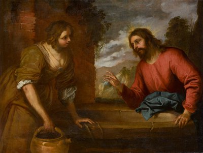 Cristo e la Samaritana, circa 1635 da Giovanni Andrea di Ferrari