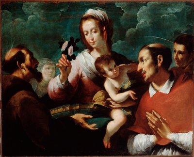Vergine con Bambino e San Carlo Borromeo da Giovanni Andrea di Ferrari