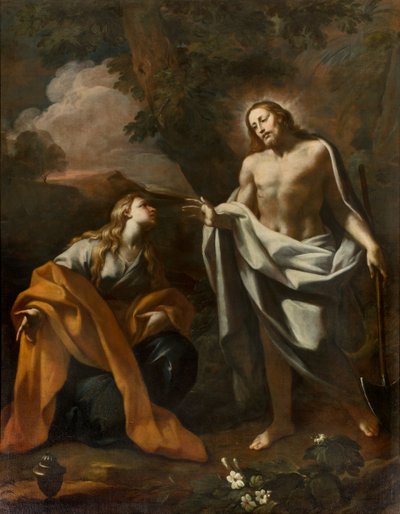 Cappella del SS Sacramento, Prima campata lato nord, Noli me tangere, Apparizione di Cristo alla Maddalena da Giovanni Angelo Borroni