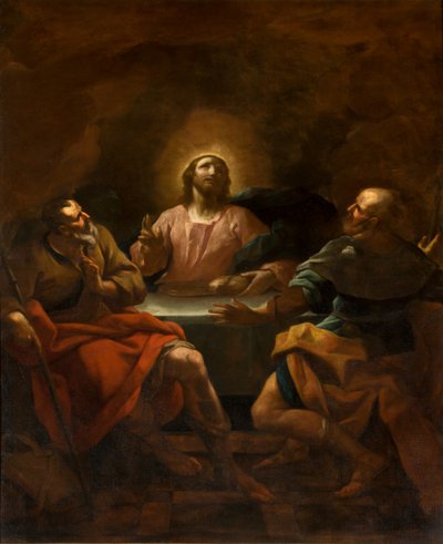 Cappella del SS Sacramento, Seconda campata lato sud, Giovanni Antonio Borroni, Cena di Emmaus 1750 da Giovanni Angelo Borroni