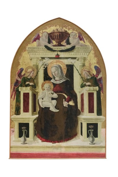 Madonna col bambino in trono con angeli, c.1455-60 da Giovanni Angelo d