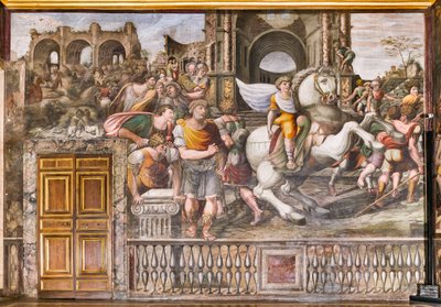Alessandro Magno doma Bucefalo, 1519 da Giovanni Antonio Bazzi Sodoma