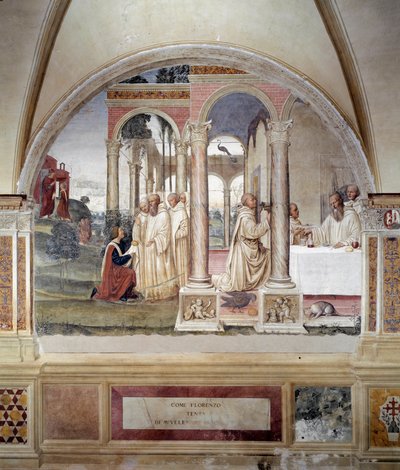 Come Fiorenzo cerca di avvelenare San Benedetto da Giovanni Antonio Bazzi Sodoma