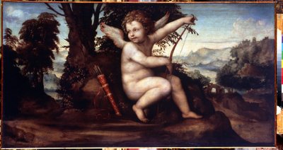 Paesaggio con Cupido da Giovanni Antonio Bazzi Sodoma