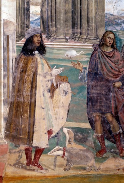 San Benedetto ripara un setaccio rotto (autoritratto dell