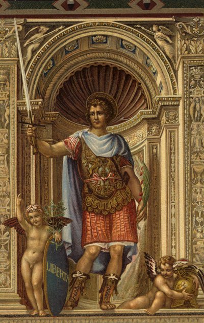 San Vittore, dipinto da Il Sodoma nel Palazzo Comunale, Siena, Italia da Giovanni Antonio Bazzi after Sodoma