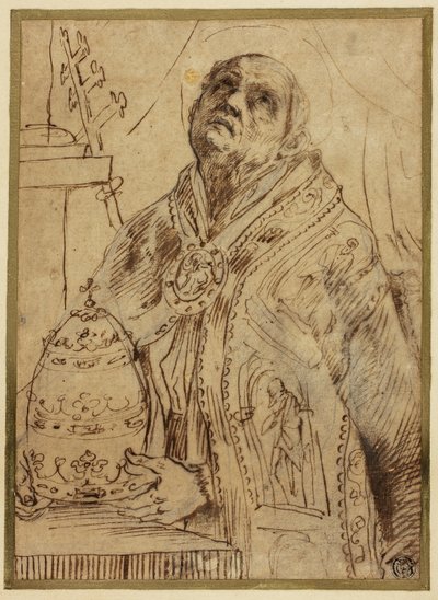 Santo papale da Giovanni Antonio Burrini