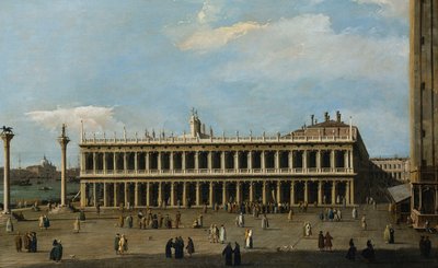 La Biblioteca e la Piazzetta, Venezia, dal Palazzo Ducale da Giovanni Antonio Canal