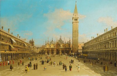 La Piazza San Marco, Venezia, vista verso est da Giovanni Antonio Canal