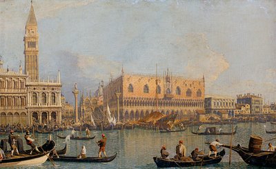 Veduta del Palazzo Ducale a Venezia, prima del 1755 da Giovanni Antonio Canal