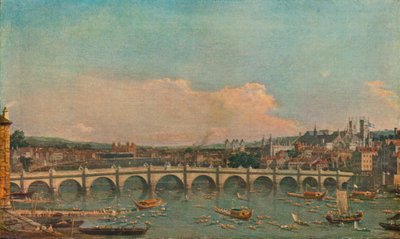 Ponte di Westminster, c1746 da Giovanni Antonio Canal