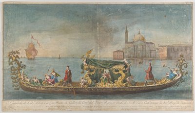 La seconda gondola altamente ornata dell
