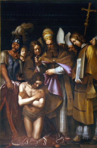 Il battesimo di Costantino, primo terzo del XVII secolo da Giovanni Antonio Galli