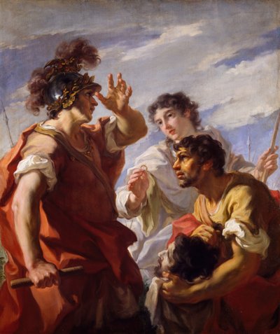 Cesare davanti ad Alessandria da Giovanni Antonio Pellegrini