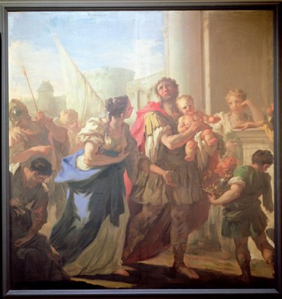Ettore e Andromaca, c.1708-10 da Giovanni Antonio Pellegrini