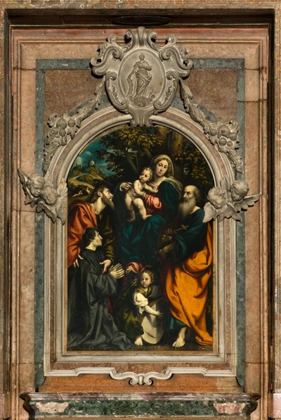 Madonna col Bambino tra i Santi Filippo e Giacomo e il donatore Giacomo Schizzi da Giovanni Antonio Pordenone