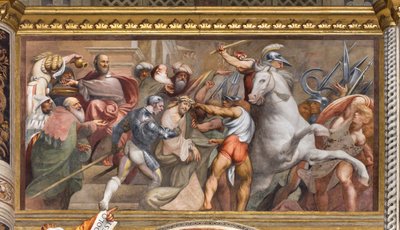 Navata centrale, Terza campata sud, Salita al Calvario, Il Pordenone da Giovanni Antonio Pordenone