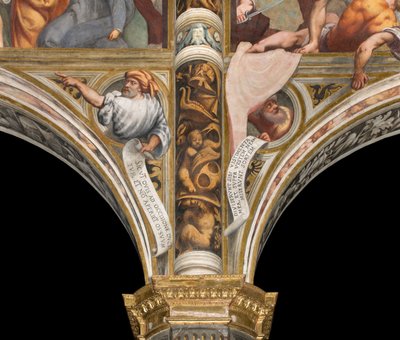 Navata centrale, Prima e Seconda Campata Sud, Il Pordenone, Busti con Profeti da Giovanni Antonio Pordenone