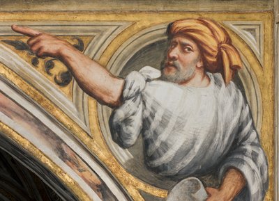Navata centrale, Seconda Campata Sud, Il Pordenone 1520, Busto con Profeta da Giovanni Antonio Pordenone
